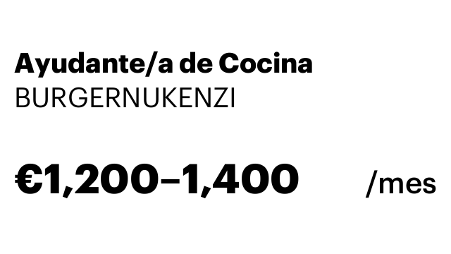 Ayudante/a de Cocina