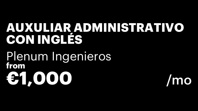 AUXULIAR ADMINISTRATIVO CON INGLÉS