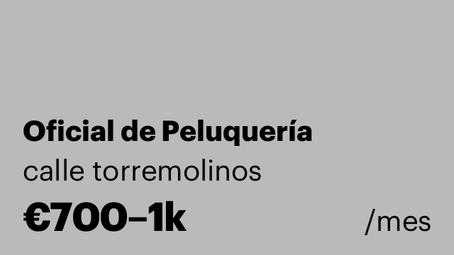 Oficial de Peluquería