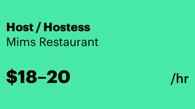 Host / Hostess