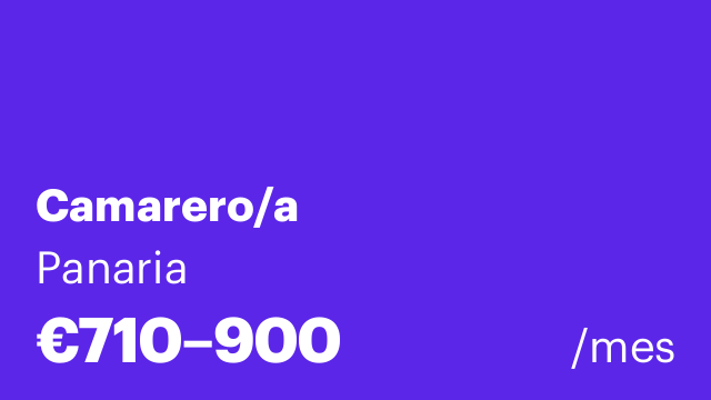 Camarero/a