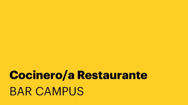 Cocinero/a Restaurante