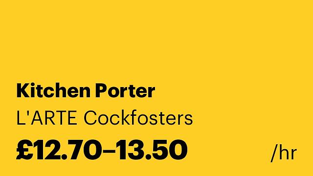 Kitchen Porter