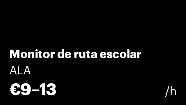 Monitor de ruta escolar