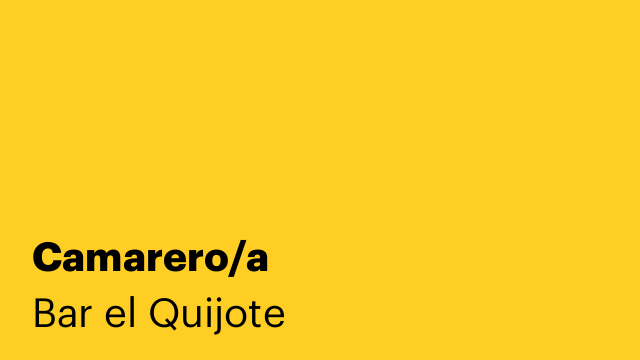 Camarero/a