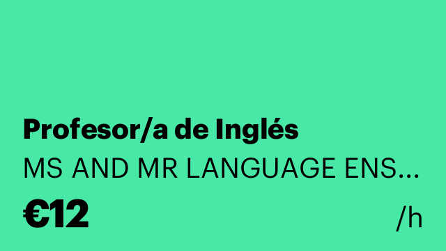 Profesor/a de Inglés