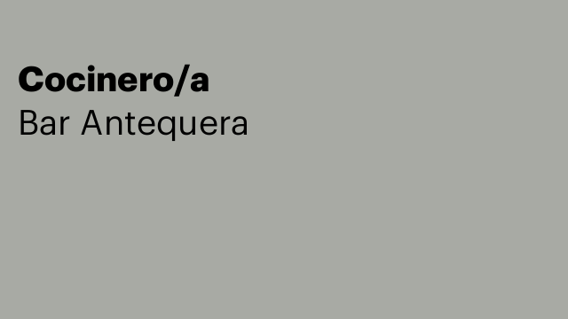 Cocinero/a