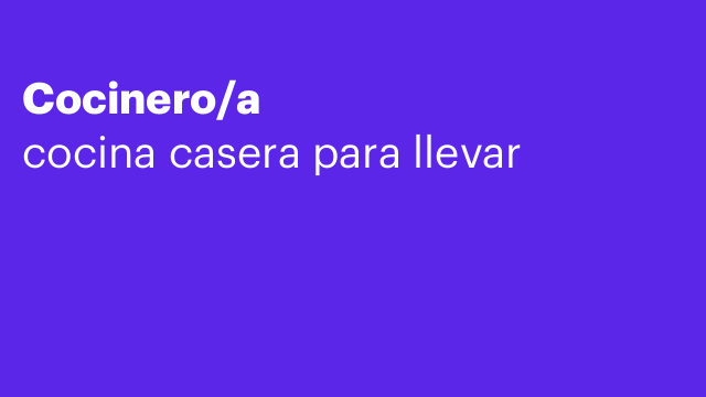 Cocinero/a