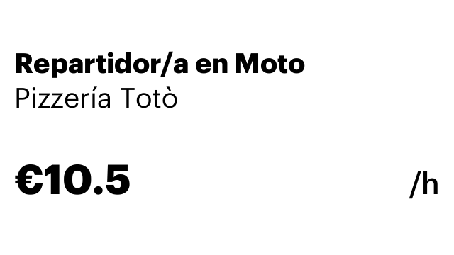 Repartidor/a en Moto