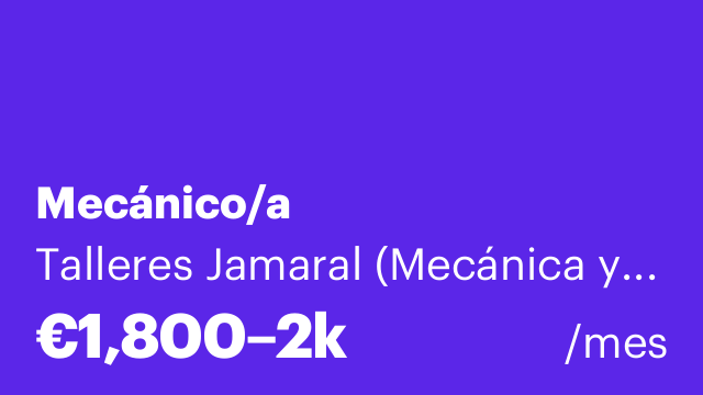 Mecánico/a