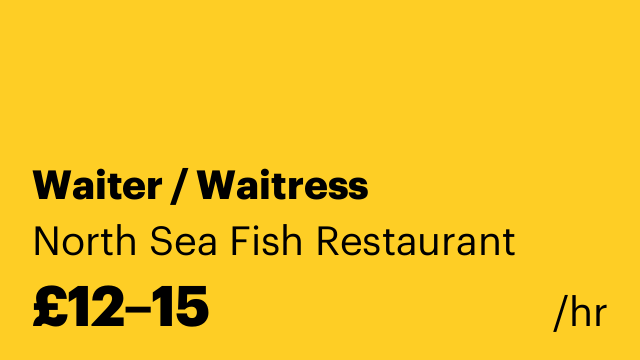 Waiter / Waitress