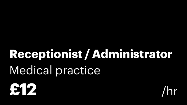 Receptionist / Administrator