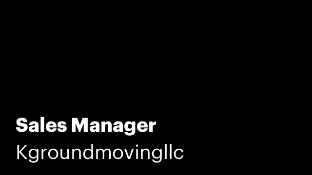 Sales Manager