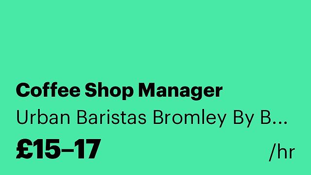 Coffee Shop Manager