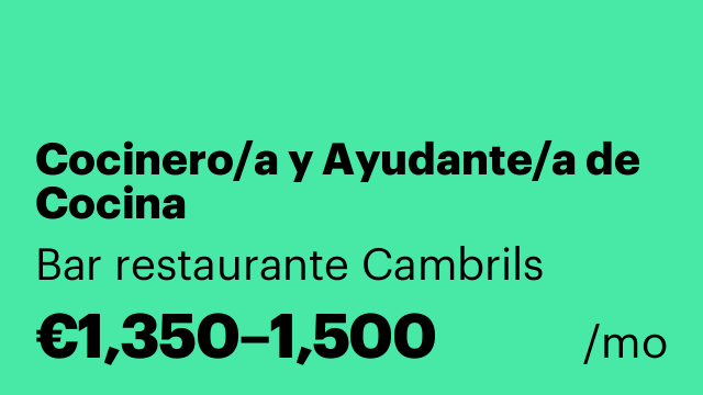 Cocinero/a y Ayudante/a de Cocina