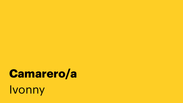 Camarero/a