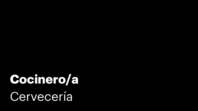 Cocinero/a