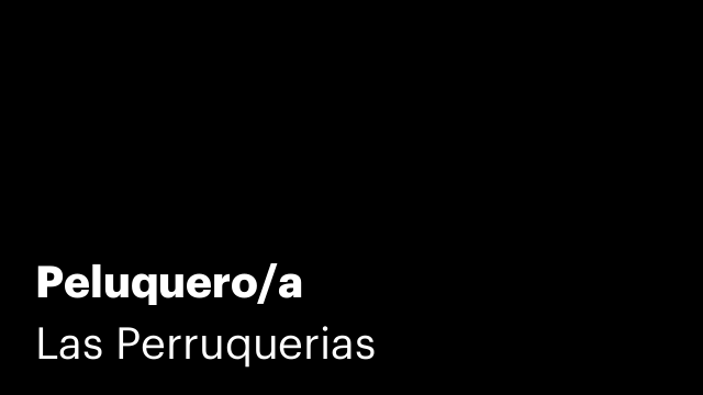 Peluquero/a