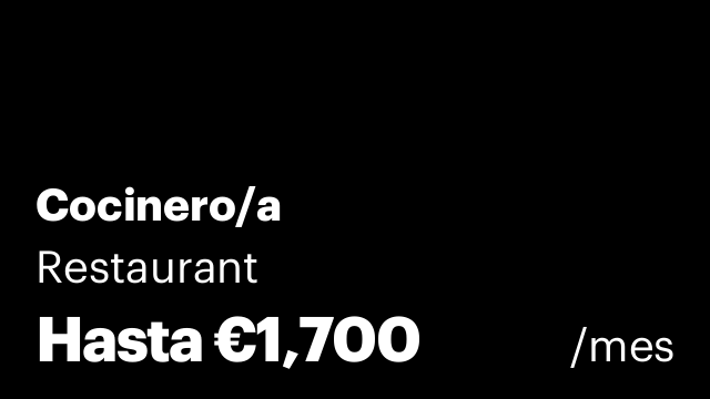 Cocinero/a