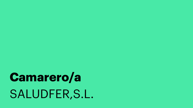 Camarero/a