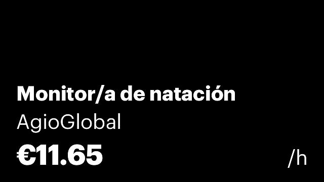 Monitor/a de natación