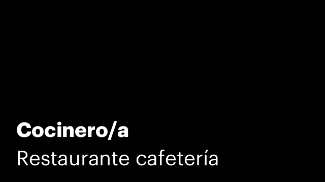 Cocinero/a
