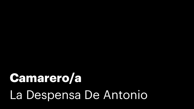 Camarero/a