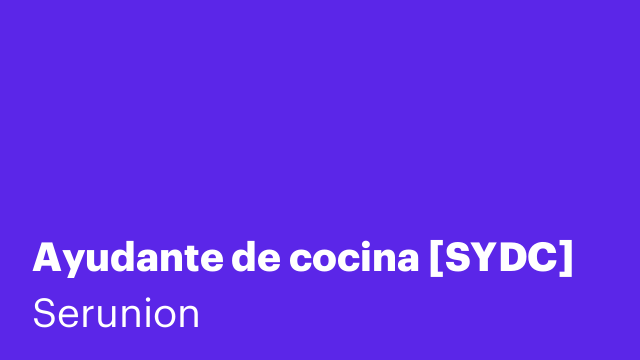 Ayudante de cocina [SYDC]