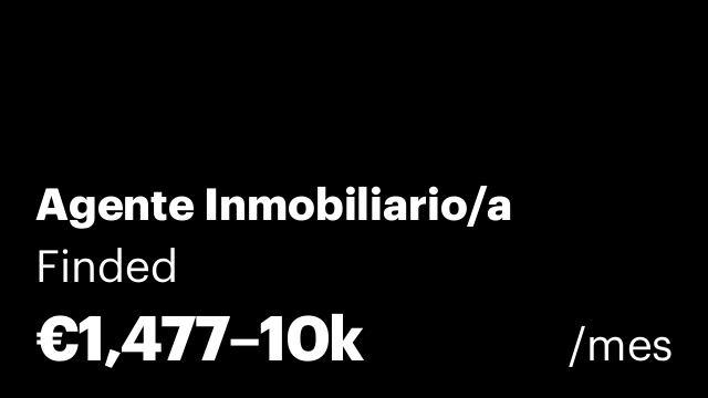 Agente Inmobiliario/a