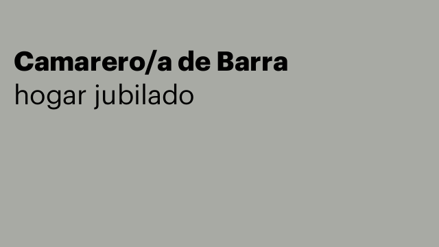 Camarero/a de Barra