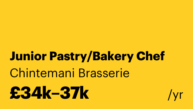 Junior Pastry/Bakery Chef
