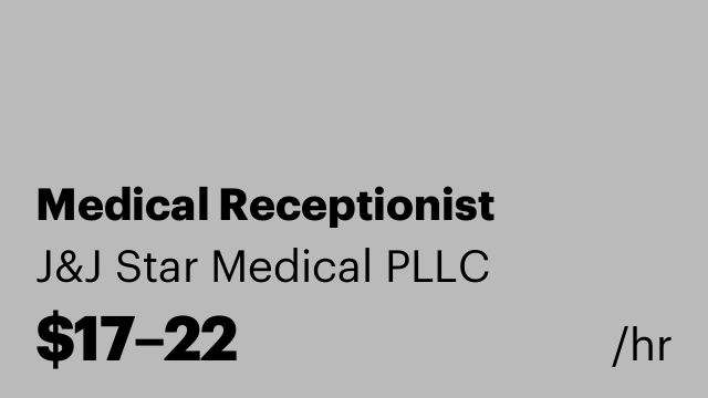 Medical Receptionist