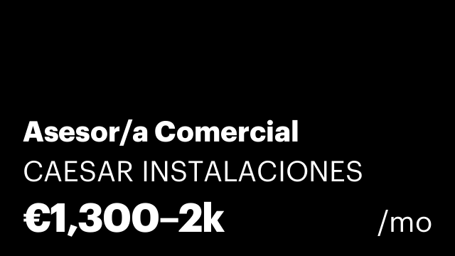 Asesor/a Comercial
