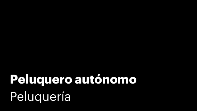 Peluquero autónomo