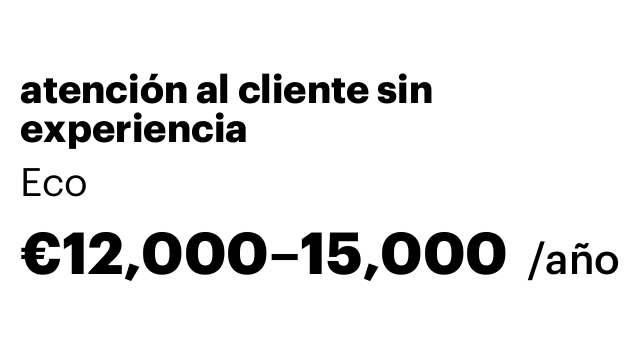 atención al cliente sin experiencia