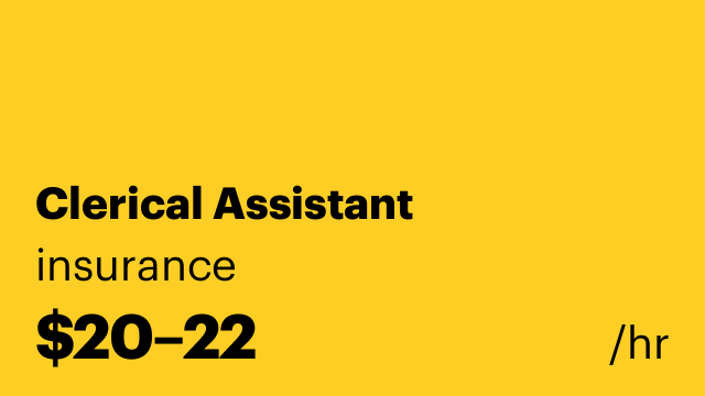 Clerical Assistant