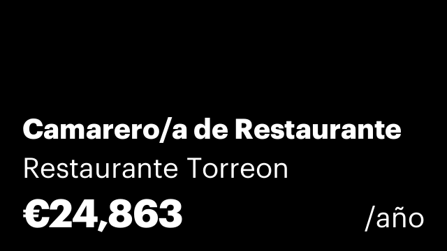 Camarero/a de Restaurante