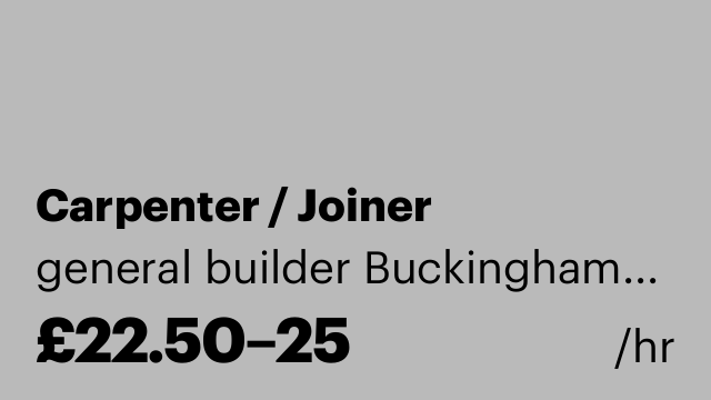 Carpenter / Joiner