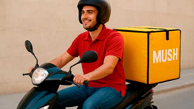 Reparto de comida a domicilio.