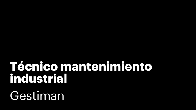 Técnico mantenimiento industrial