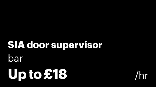SIA door supervisor