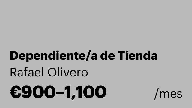 Dependiente/a de Tienda