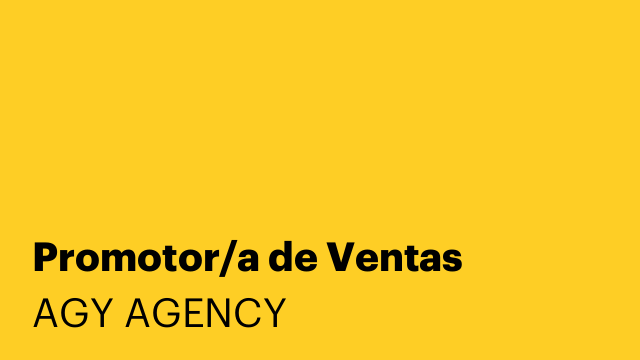 Promotor/a de Ventas