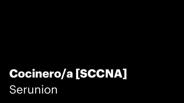 Cocinero/a [SCCNA]