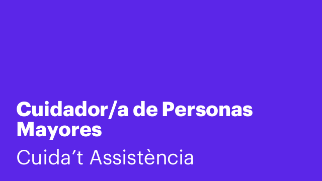 Cuidador/a de Personas Mayores