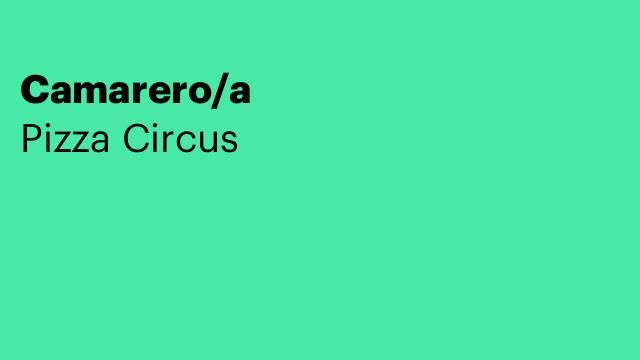Camarero/a