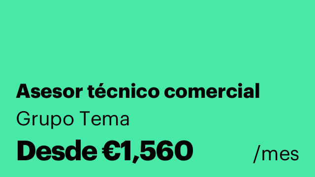 Asesor técnico comercial