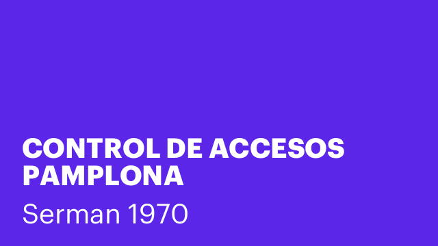 CONTROL DE ACCESOS PAMPLONA