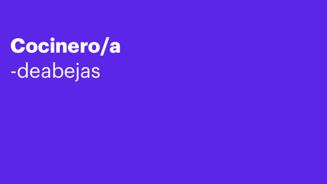 Cocinero/a