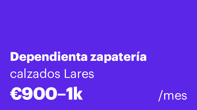 Dependienta zapatería